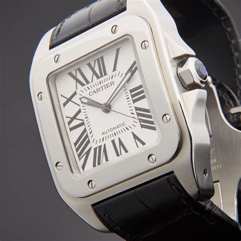 cartier santos 100 large diamond set w20073x8|cartier santos 100 xl price.